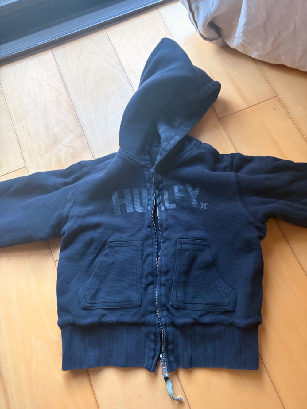 Hurley Navy Kids Zip Hoodie